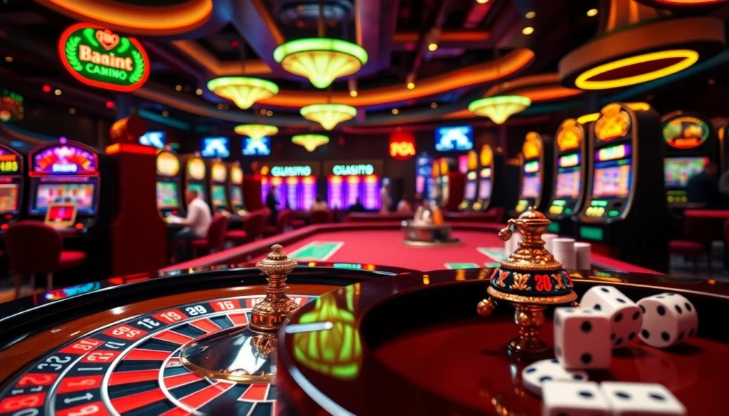 Players engage with exciting casino games at 88AA, showcasing vibrant roulette and poker chips.